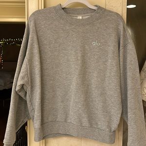 Accolade Crew Neck Pullover grey Size Small